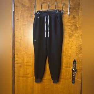 Figs Black Joggers with Drawstring